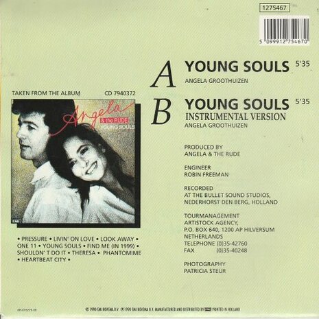 Angela & the Rude - Young souls + (instr. Version) (Vinylsingle)