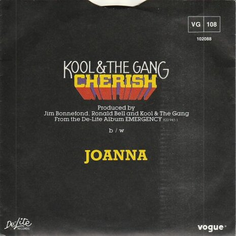 Kool & the Gang - Cherish + Joanna (Vinylsingle)