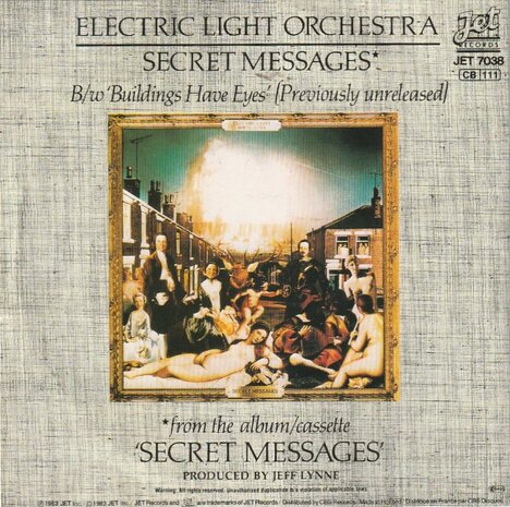 Electric Light Orchestra - Secret messages + Buildings have eyes (Vinylsingle)