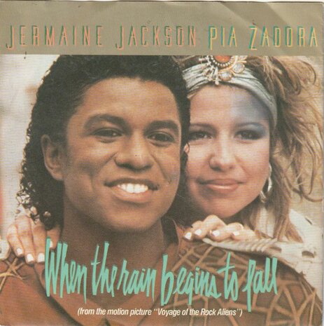 Jermaine Jackson & Pia Zadora - When the rain begins to fall + Follow (Vinylsingle)
