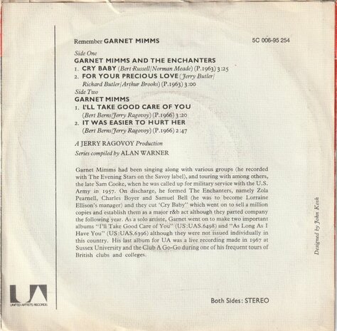 Garnet Nimms - Cry Baby (EP) (Vinylsingle)