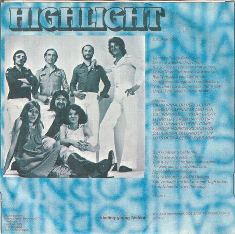 Highlight - California + Growing circles (Vinylsingle)