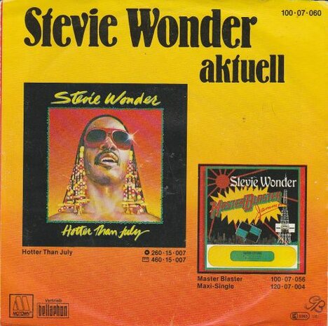 Stevie Wonder - I ain't gonna stand for it + Knocks me off (Vinylsingle)