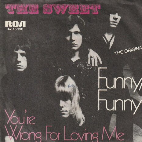 Sweet - Funny funny + You're wrong for loving me (Vinylsingle)