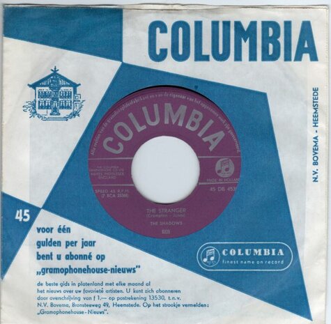Shadows - The stranger + Man of mystery (Vinylsingle)