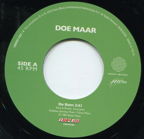 Doe Maar - De Bom + Man O Man (Vinylsingle)