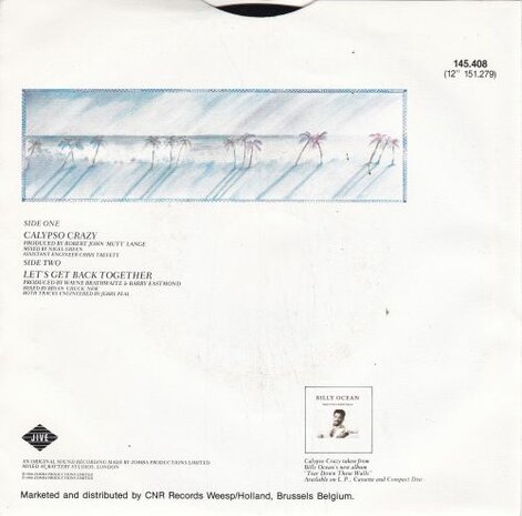 Billy Ocean - Calypso crazy + Let's go back together (Vinylsingle)