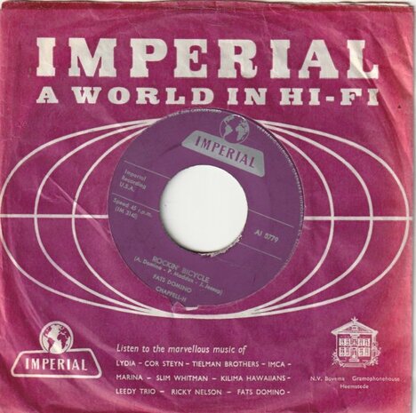 Fats Domino - What a party + Rockin' bicycle (Vinylsingle)