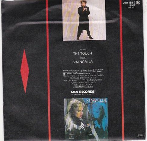 Kim Wilde - The touch + Shangri-la (Vinylsingle)