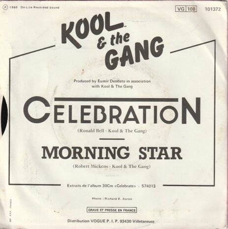 Kool & the Gang - Celebration + Morning star (Vinylsingle)