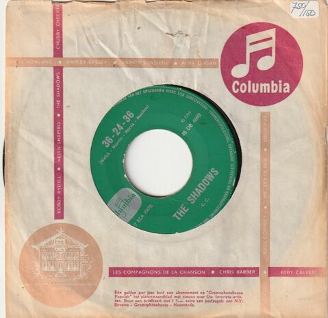 Shadows - Kon tiki + 36-24-36 (Vinylsingle)