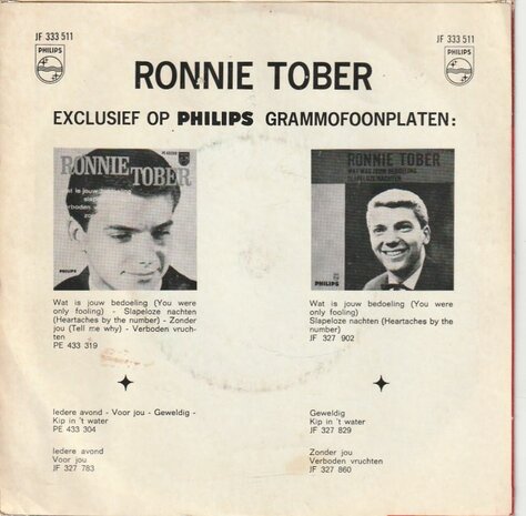 Ronnie Tober - Merci Cherie + Een Hart Is Geen Hart (Vinylsingle)