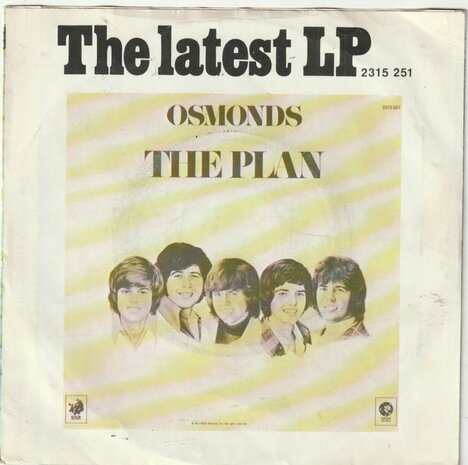 Osmonds - One way ticket to anywhere + Let me in (Vinylsingle)