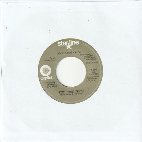 Nat King Cole - Ramblin' Rose + The good times (Vinylsingle)