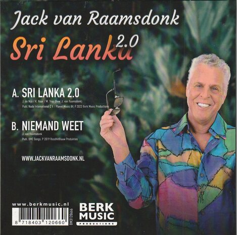 Jack van Raamsdonk - Sri Lanka 2.0 + Niemand Weet (Vinylsingle)