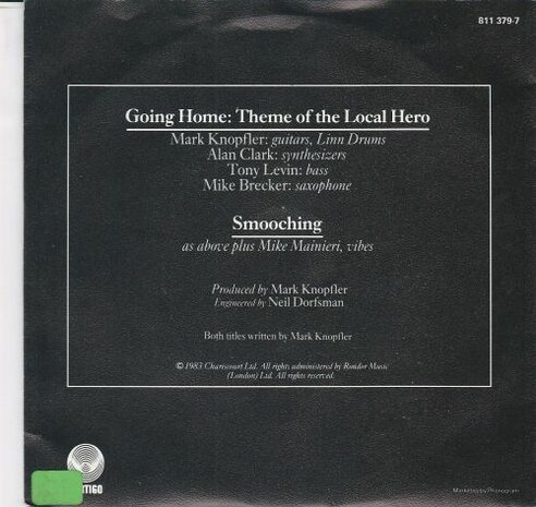 Mark Knopfler - Going home + Smooching (Vinylsingle)