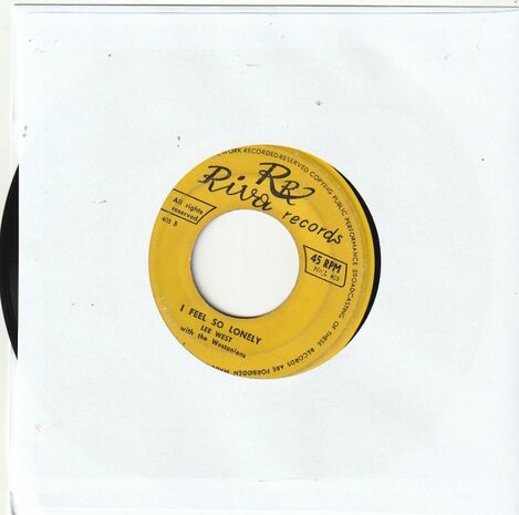 Lee West - Saturday night rock + I feel so lonely (Vinylsingle)