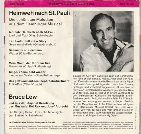 Bruce Low - Heimweh Nach St. Pauli (Vinylsingle)