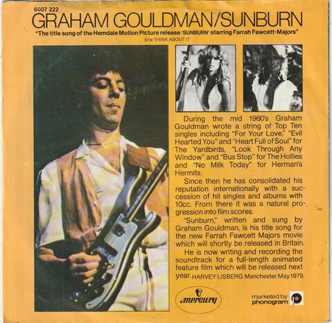 Graham Gouldman - Sunburn + Think about it (Vinylsingle)