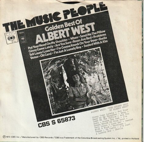 Albert West - Put your head on my shoulder + Waves (Vinylsingle)