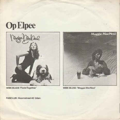 Maggie MacNeal - Fools together + Empty place. empty space (Vinylsingle)