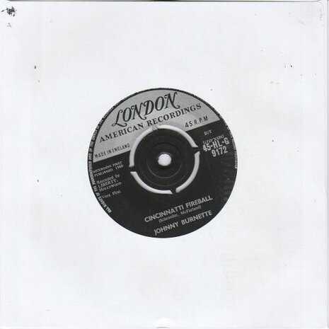 Johnny Burnette - Dreamin' + Cincinnati fireball (Vinylsingle)