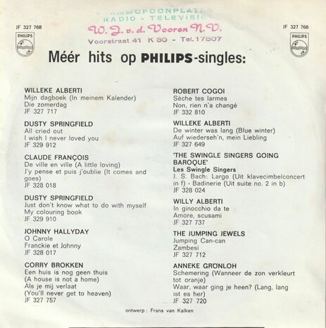 Willy & Willeke Alberti - Altijd + Italiano (Vinylsingle)