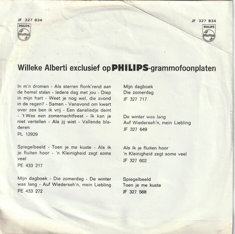 Willeke Alberti - Al was ik koningin + Wie neemt er mijn? (Vinylsingle)