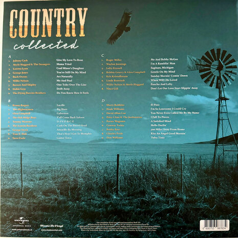VARIOUS - COUNTRY COLLECTED -COLOURED (Vinylsingle)