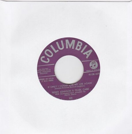 Teddy Johnson & Pearl Carr - Sing little birdie + If only I could love (Vinylsingle)