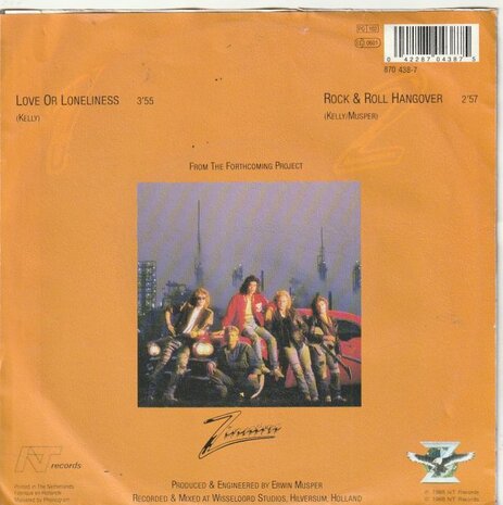 Zinatra - Love or loneliness + Rock & roll hangover (Vinylsingle)