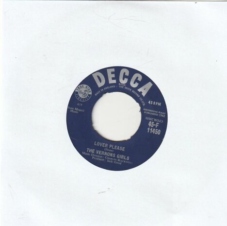 Vernons Girls - Lover Please + You Know What I Mean (Vinylsingle)