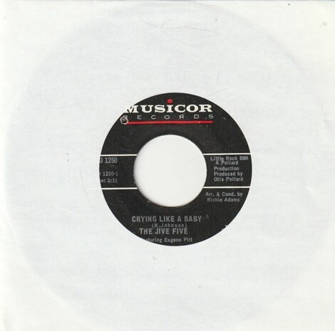 The Jive Five - Crying Like A Baby + You'll Fall In Love (Vinylsingle)