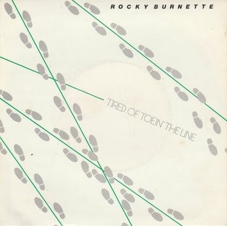 Rocky Burnette - Tired of toein'the line + Clowns from outer space (Vinylsingle)