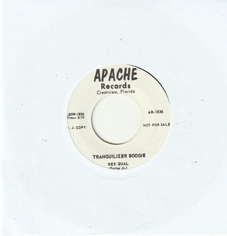 Rex Qual - Tranquilizer Boogie + Going Rocking Tonight (Vinylsingle)