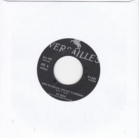 Pat Boone - April love + When the swallows come back (Vinylsingle)