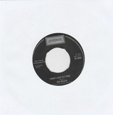 Ned Miller - From a jack to a king + Parade of broken heart (Vinylsingle)