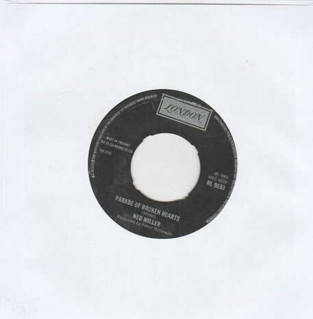 Ned Miller - From a jack to a king + Parade of broken heart (Vinylsingle)