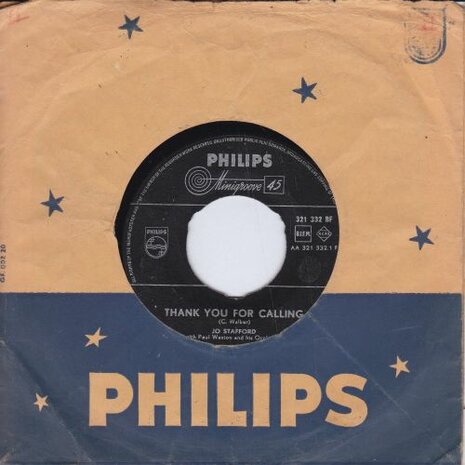 Jo Stafford - Thank you for calling + Where are you? (Vinylsingle)