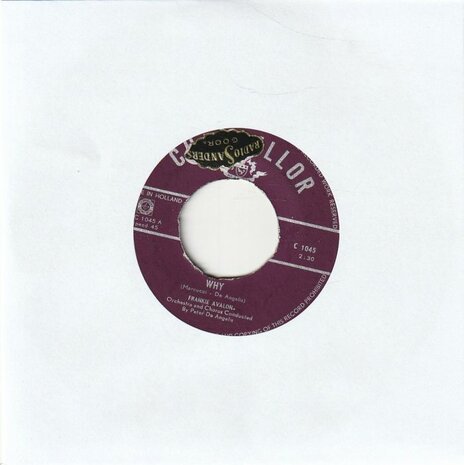 Frankie Avalon - Why + Swingin' on a rainbow (Vinylsingle)