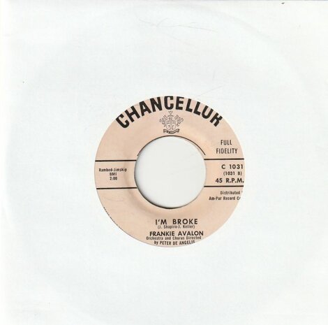 Frankie Avalon - Venus + I'm broke (Vinylsingle)
