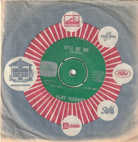 Cliff Richard - It'll be me + Since I lost you (Vinylsingle)