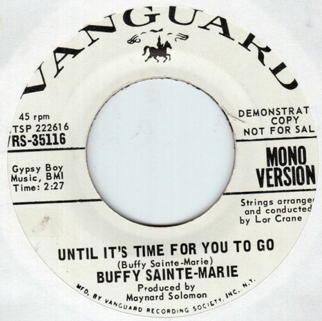 Buffy Sainte-Marie - Until It's Time For You To Go (Vinylsingle)