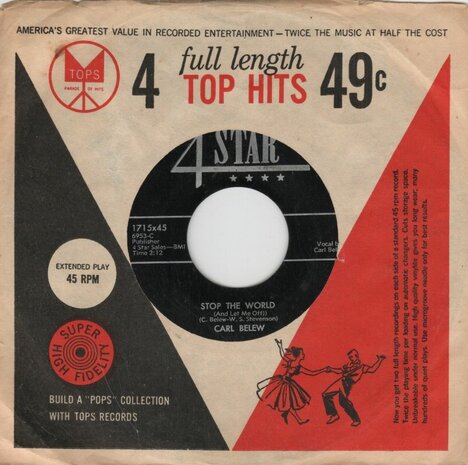 Carl Belew - Stop The World + I Can't Forget (Vinylsingle)