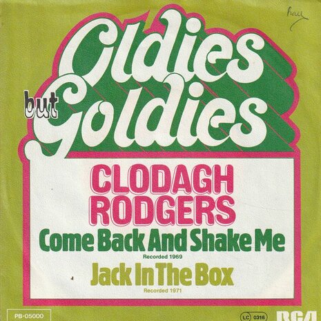 Clodagh Rodgers - Come back and shake me + Jack in the box (Vinylsingle)
