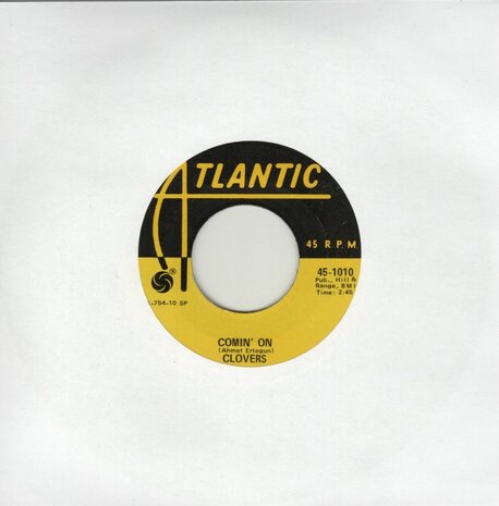 Clovers / Adam faith - Comin' On + The Feeling Is So Good (Vinylsingle)