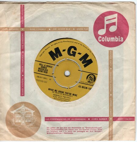 Conway Twitty - The Story Of My Love + Make Me Know You're Mine (Vinylsingle)