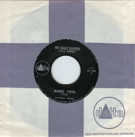 Crazy Rockers - Mamma-Pappa Twist + The third man (Vinylsingle)