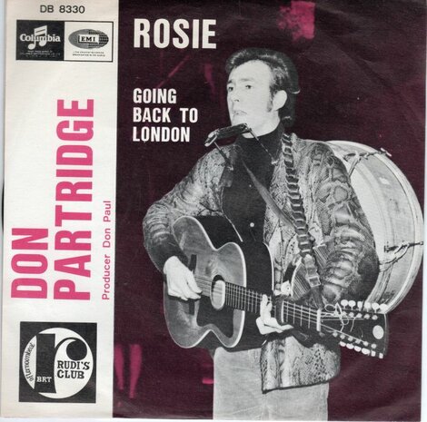 Don Partridge - Rosie + Going back to London (Vinylsingle)