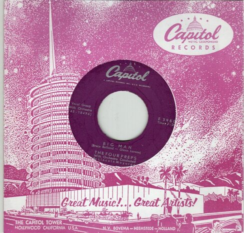 Four Preps - Big Man + Stop baby (Vinylsingle)